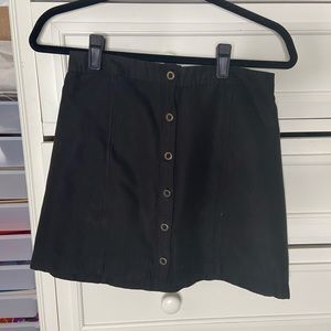 Black button down Skirt